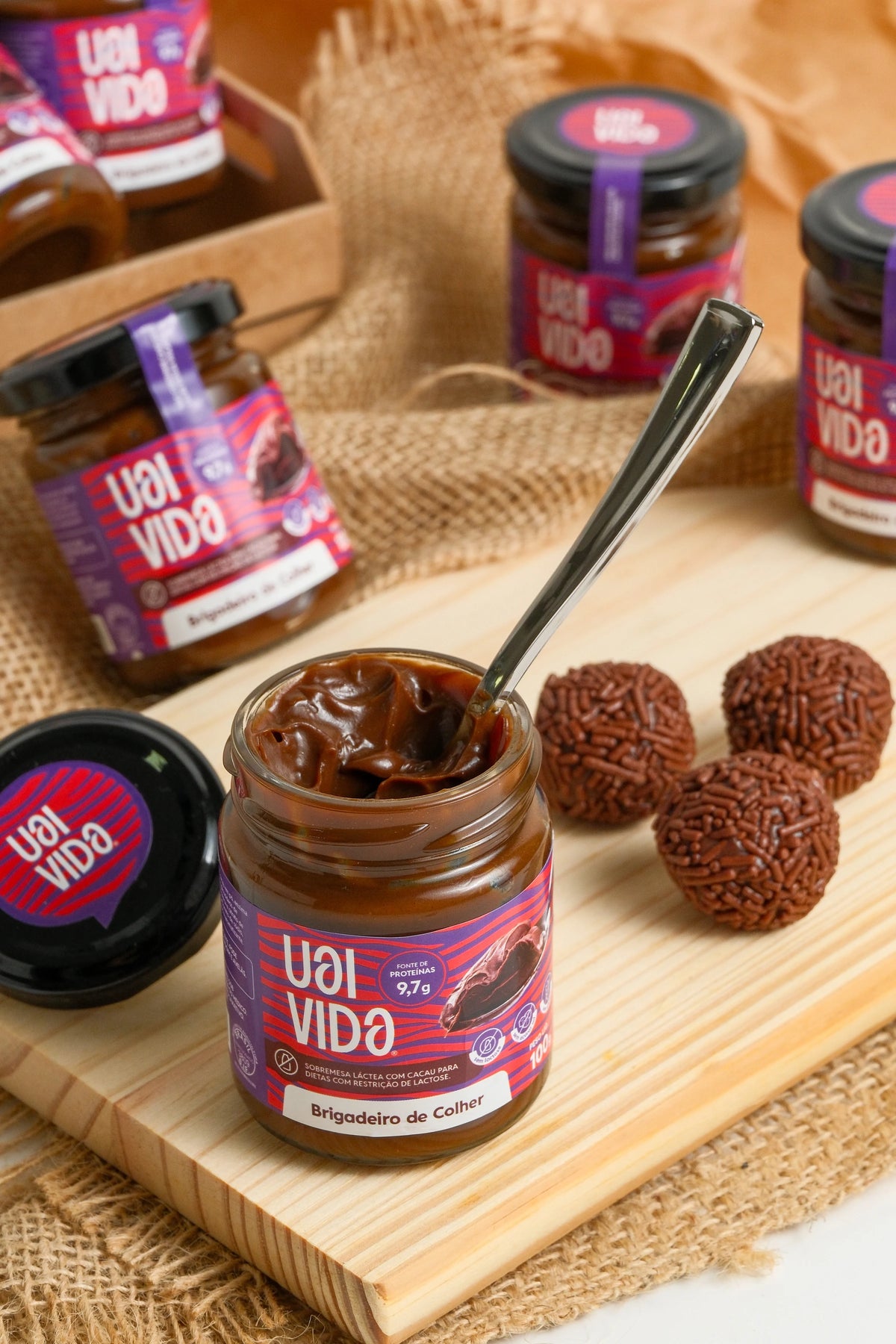 Brigadeiro de Colher Uai Vida — kit 3 potes de 100g