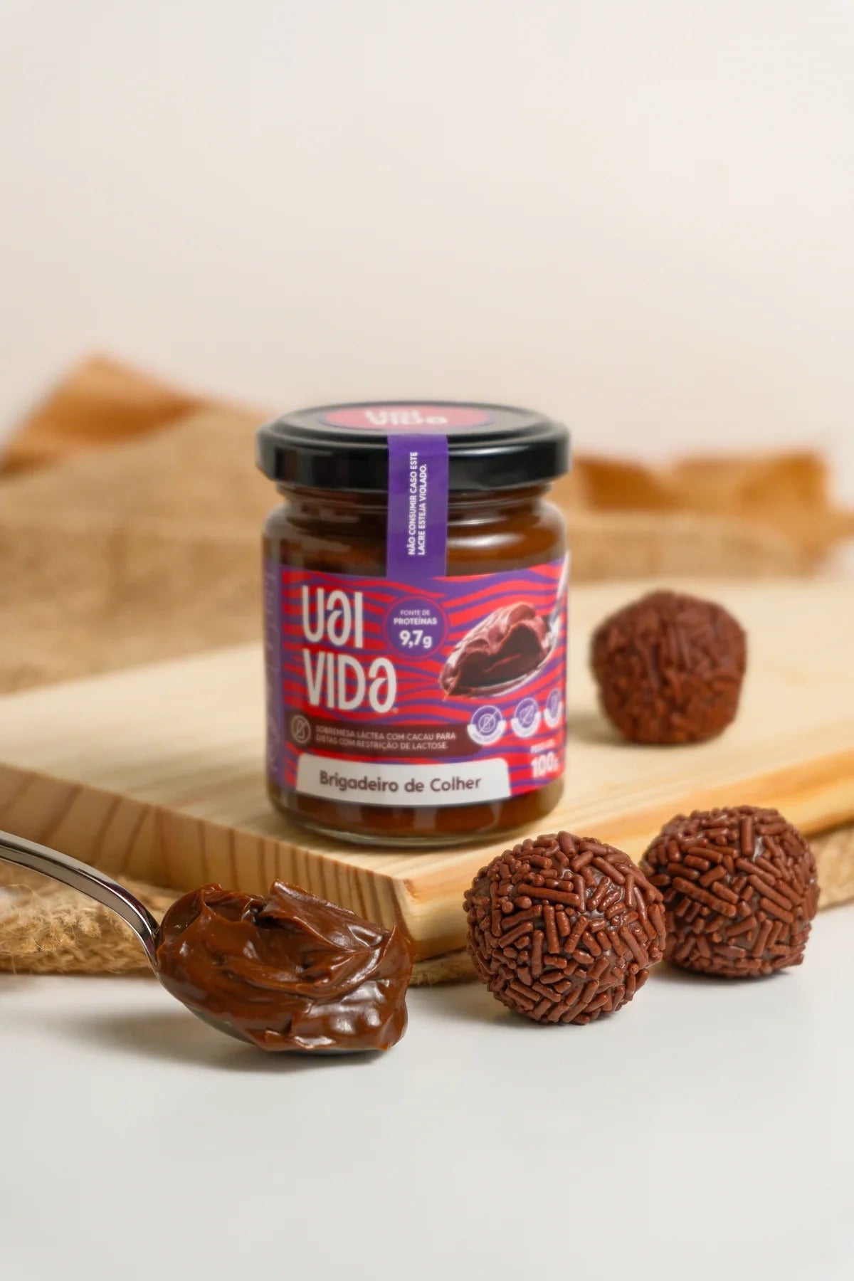 Brigadeiro de Colher Uai Vida — kit 2 potes de 100g